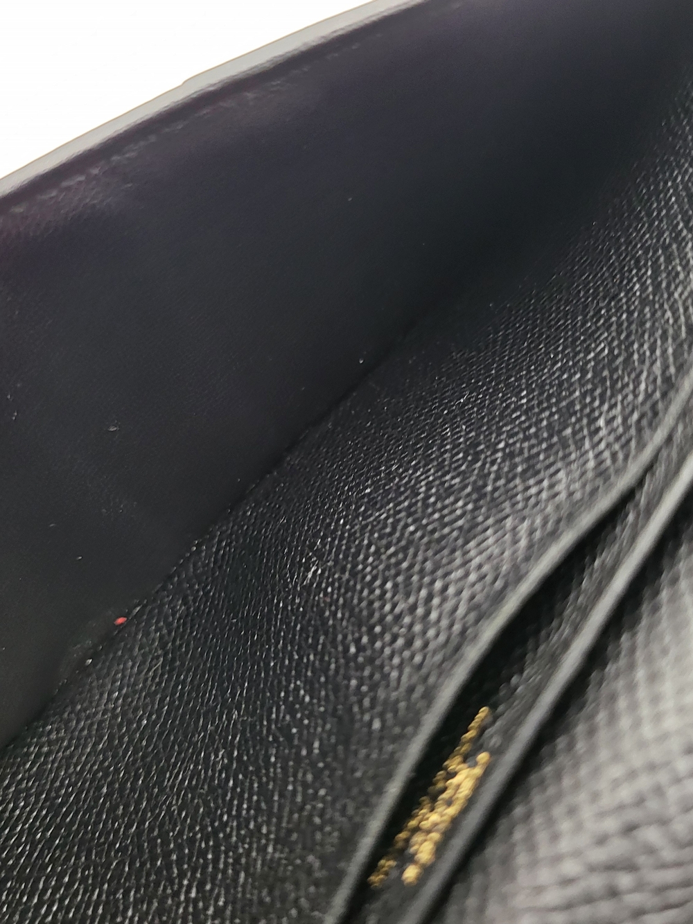 Hermes Bearn Black Epson Calfskin Leather Wallet with Gold Foil Logo,,Authentic. - Picture 14 of 16